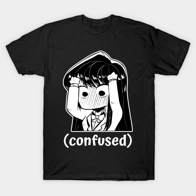 Funny Manga Meme Confused Chibi Girl T-Shirt by designsenpai